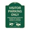 Signmission Parking Restriction Visitor Parking Only Unauthorized Vehicles Towed at Owner Expense, G-1824-23367 A-DES-G-1824-23367 - alternate 1